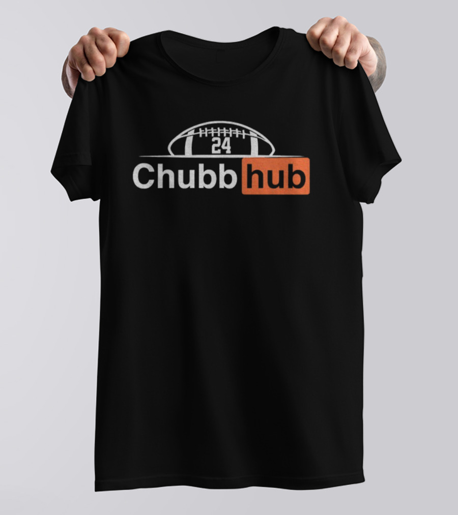 Nick Chubb 24 Cleveland Browns NFL Football Chubb Hub 2025 T-Shirt
