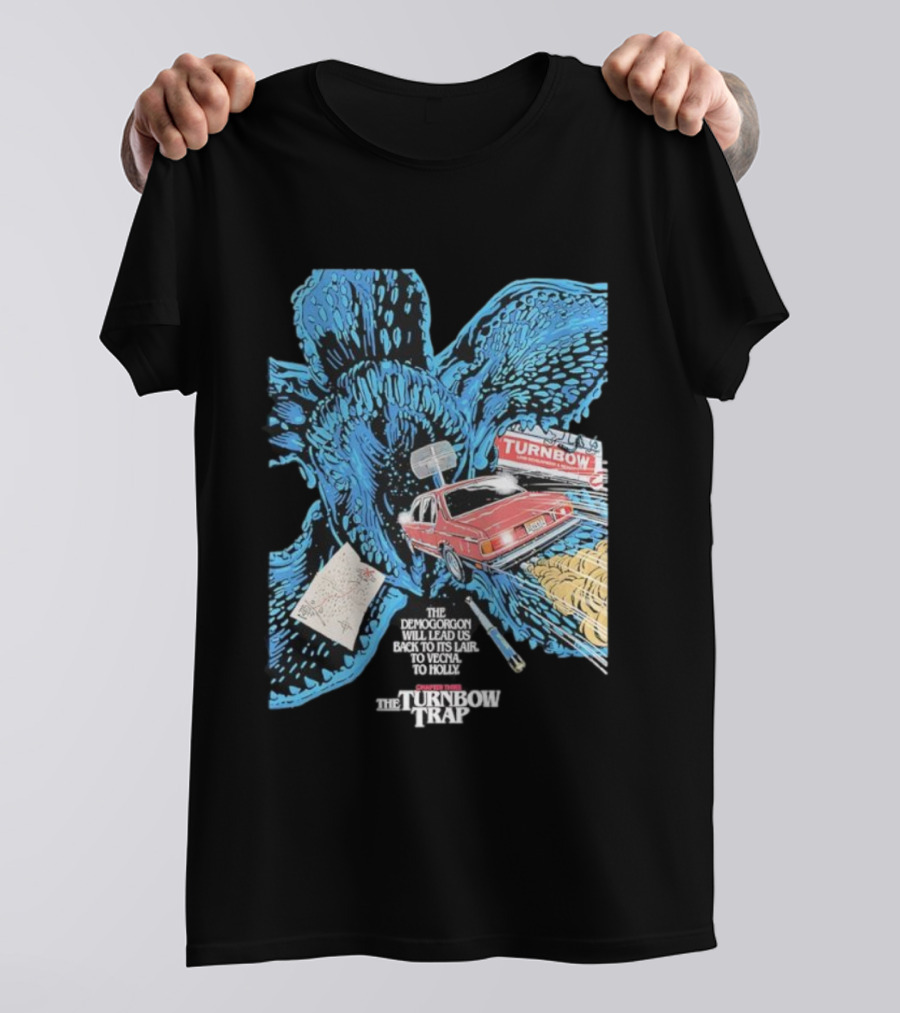 Stranger Things Season 5 Butcher Billy Demogorgon Turnbow Trap Car Lair Map T-Shirt