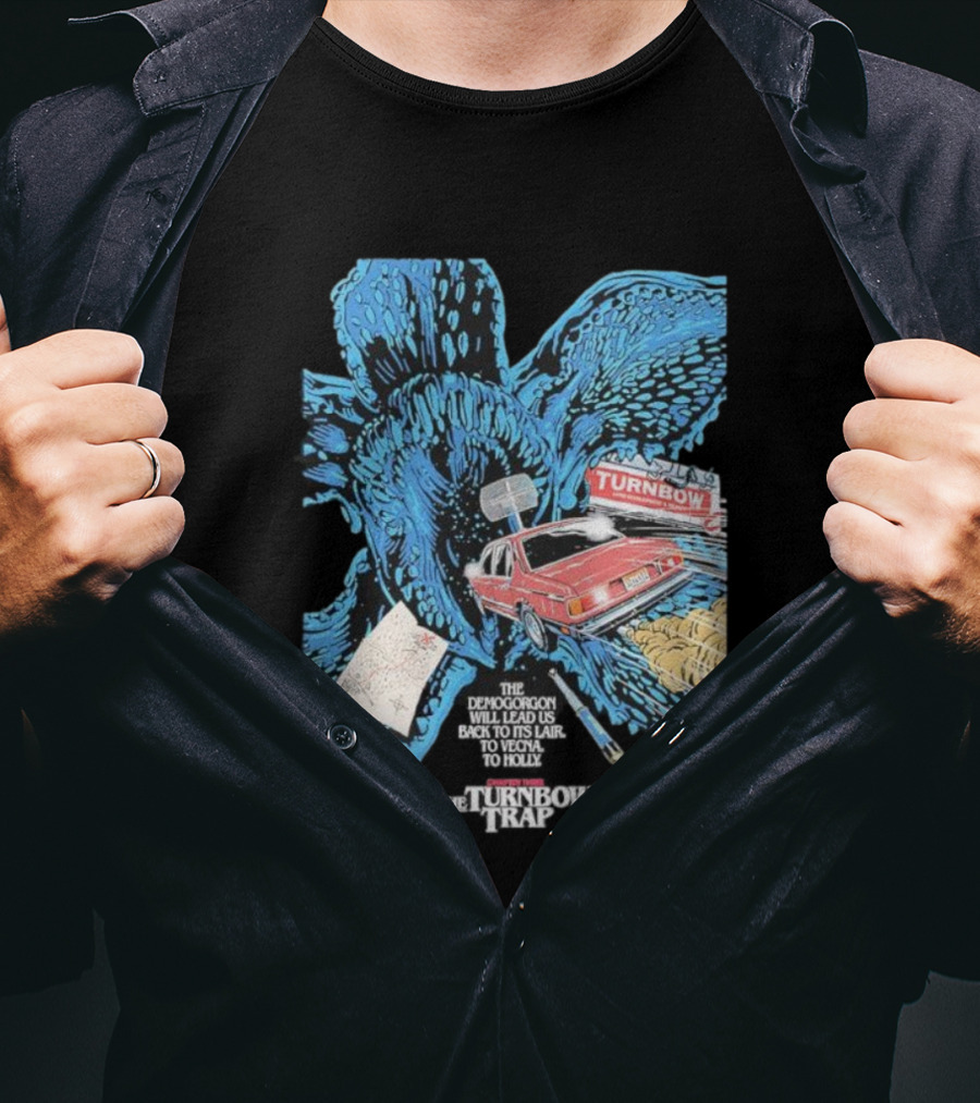 Stranger Things Season 5 Butcher Billy Demogorgon Turnbow Trap Car Lair Map T-Shirt