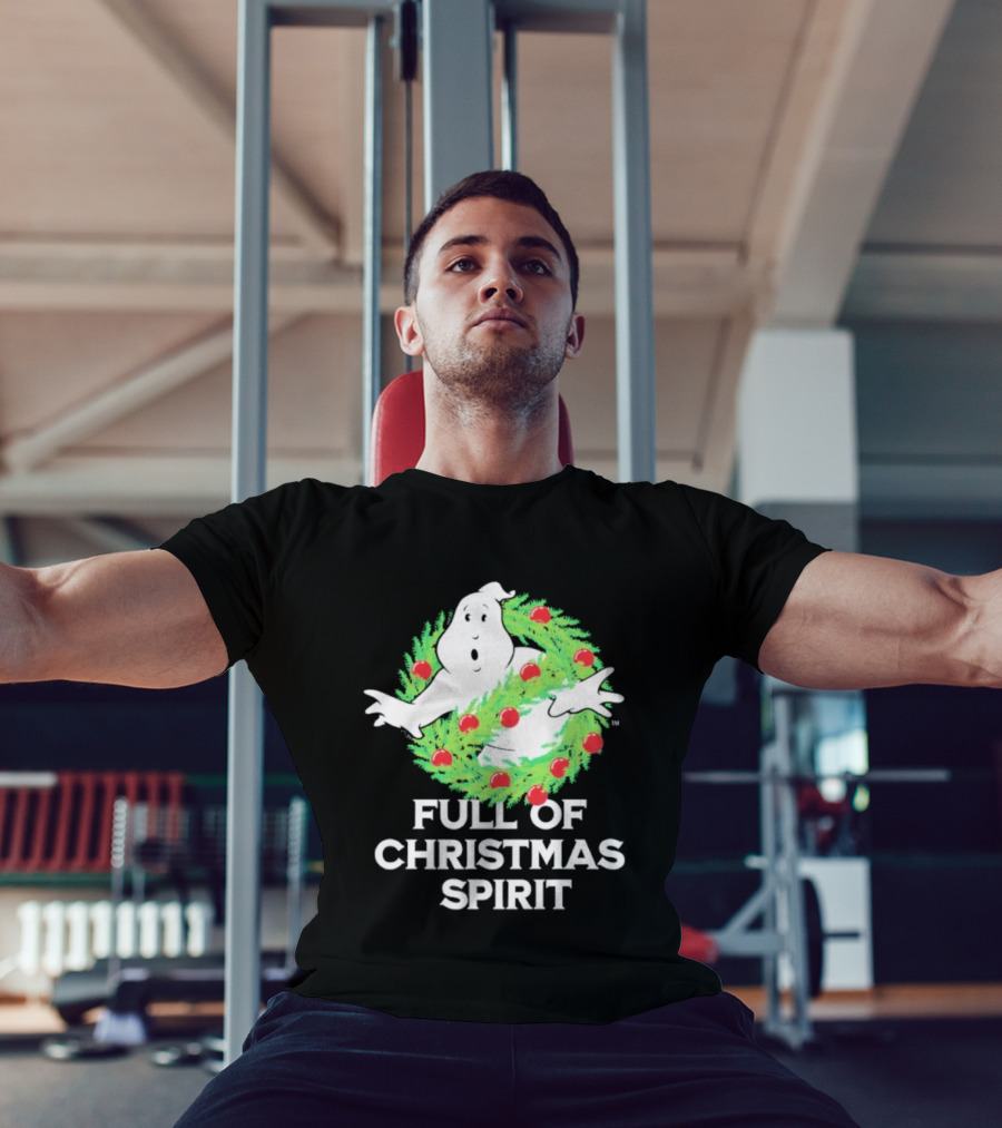 Ghostbusters Full Of Christmas Spirit Wreath T-Shirt