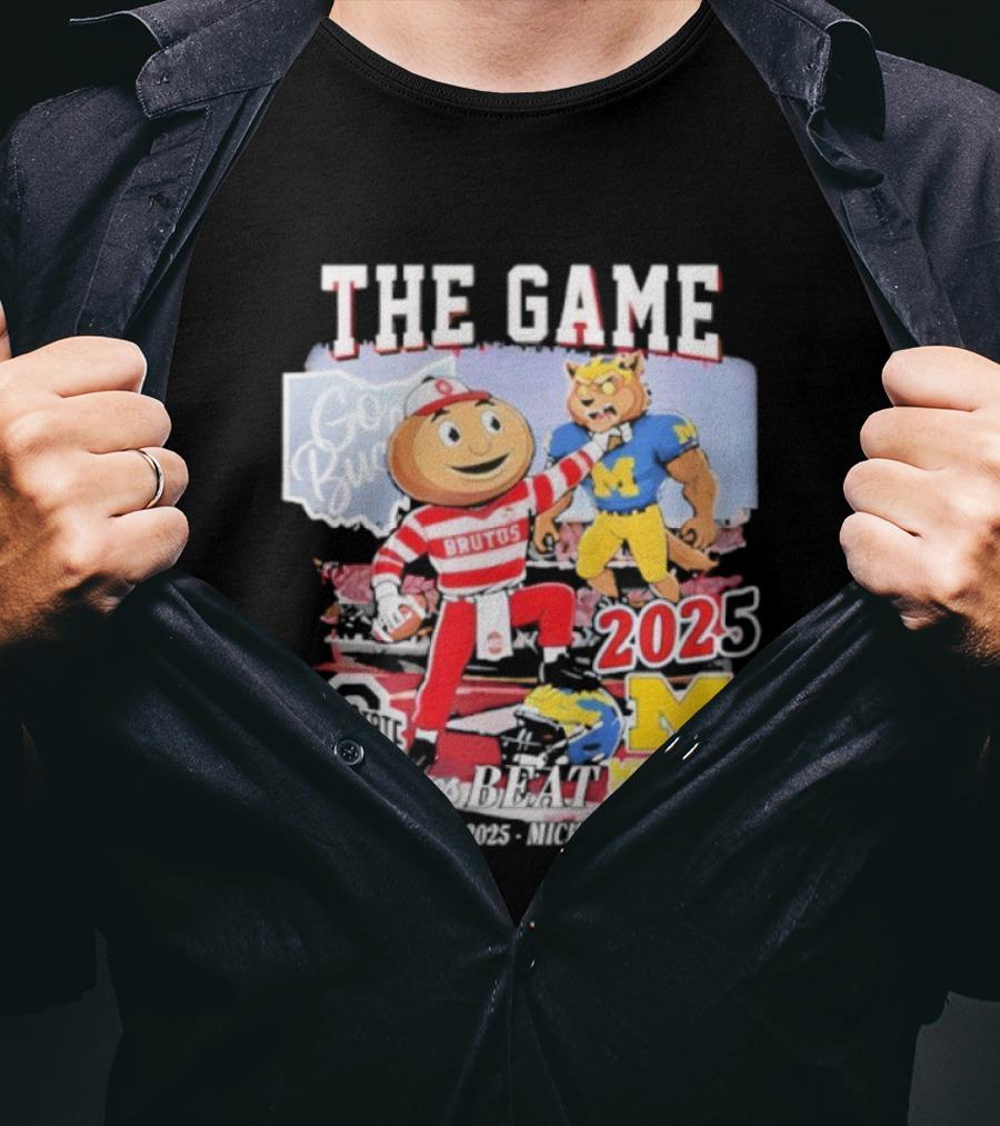 Ohio State Buckeyes The Game Brutus Vs Michigan Wolverines 2025 November 29 Ohio Stadium T-Shirt