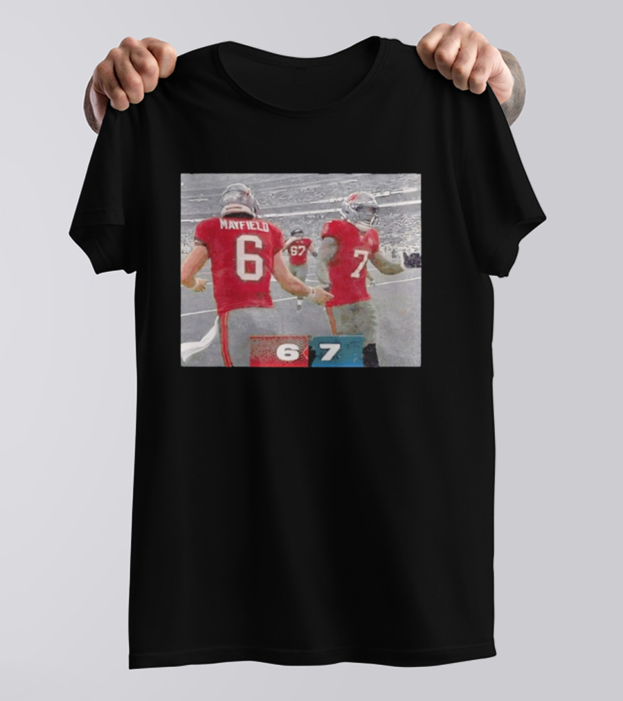 Tampa Bay Mayfield 6 And 7 Football Celebration T-Shirt