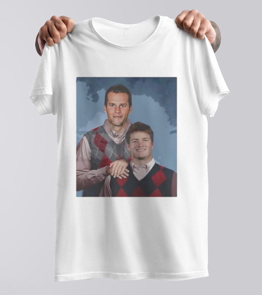 Brady And Maye Step Brothers Comedy Patriots Football Fan Collab T-Shirt