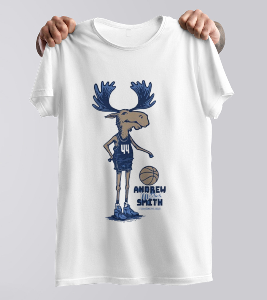 Andrew Smith Butler 44 Moose Basketball Player T-Shirt