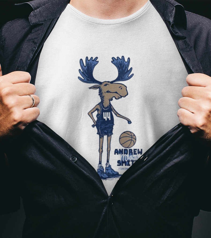 Andrew Smith Butler 44 Moose Basketball Player T-Shirt