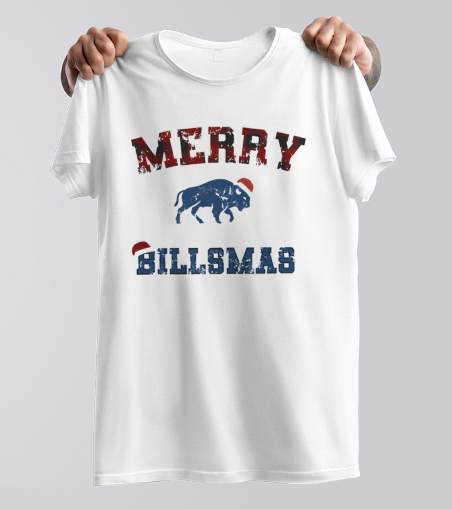 Buffalo Bills Merry Billsmas Holiday Celebration NFL Team Spirit T-Shirt