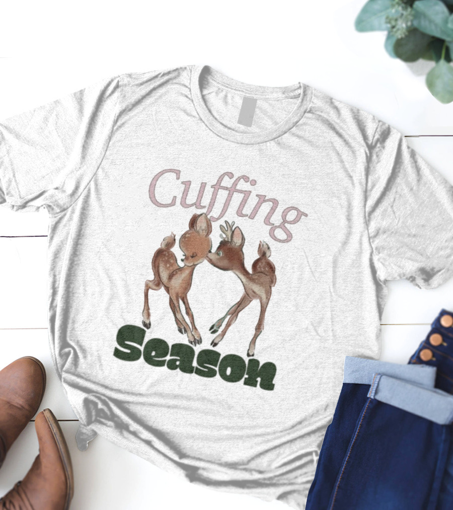 Cuffing Season Deers Kiss T-Shirt