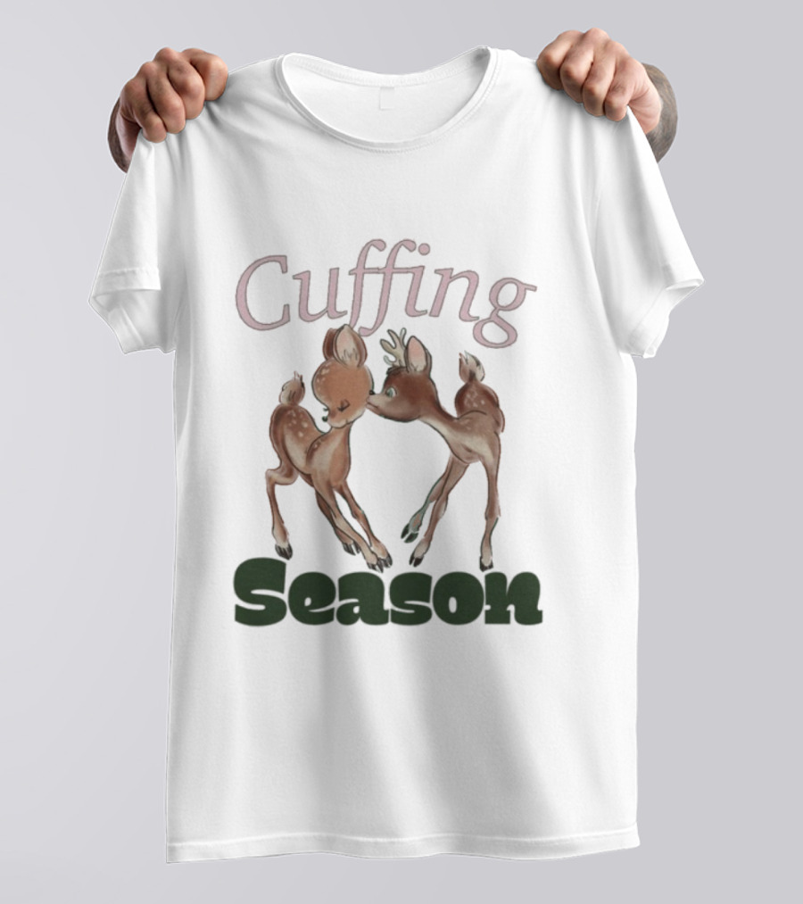 Cuffing Season Deers Kiss T-Shirt
