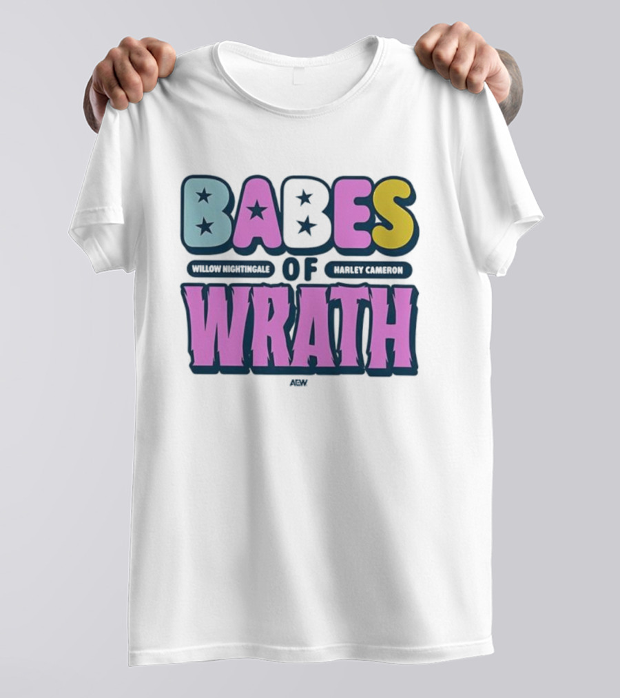 Babes Of Wrath Willow Nightingale Harley Cameron Stars T-Shirt