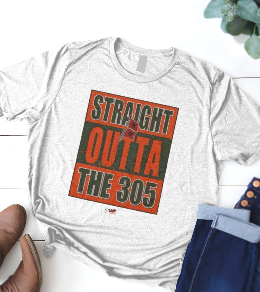Straight Outta The 305 Miami Hurricanes T-Shirt