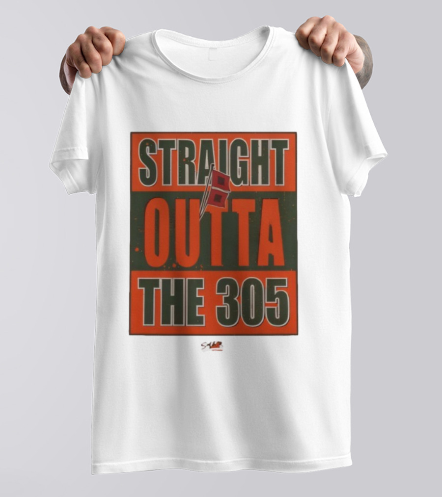 Straight Outta The 305 Miami Hurricanes T-Shirt