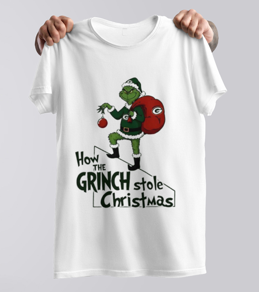 Green Bay Packers How The Grinch Stole Christmas Holiday Sweater T-Shirt