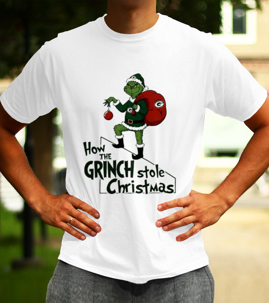 Green Bay Packers How The Grinch Stole Christmas Holiday Sweater T-Shirt