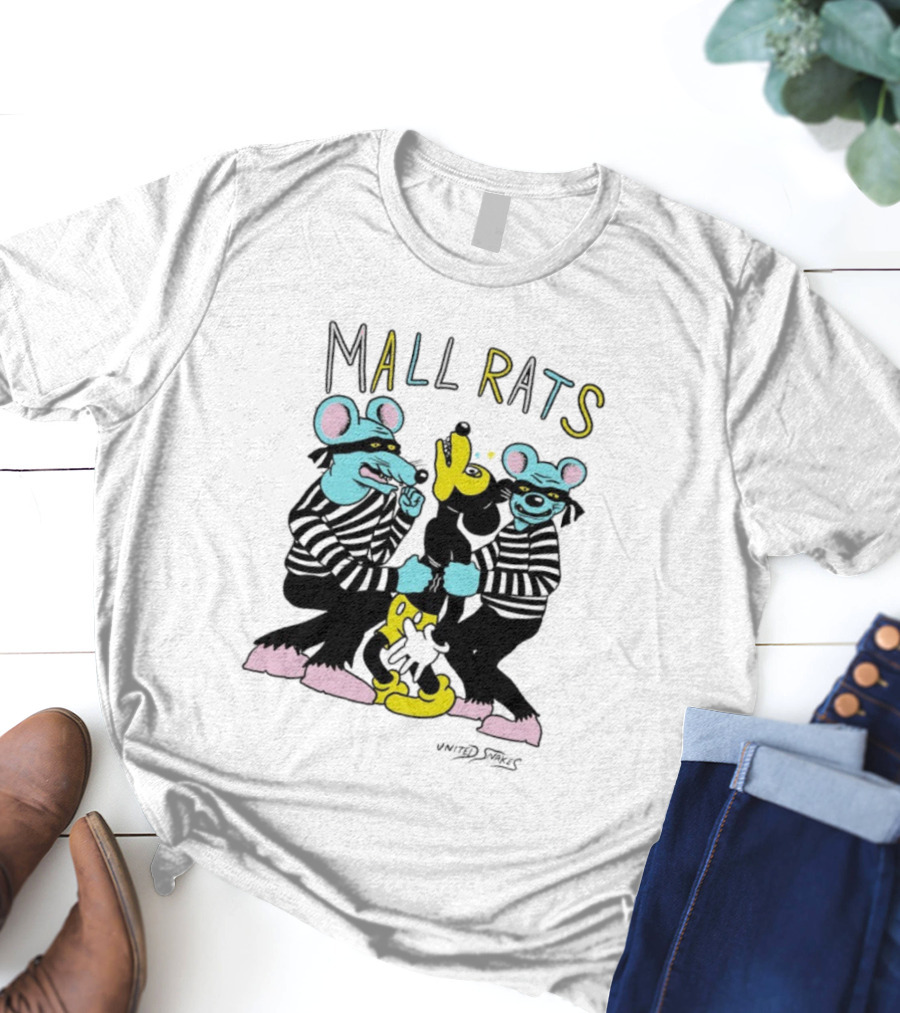 Mickey Mouse Mall Rats United Snakes Parody T-Shirt