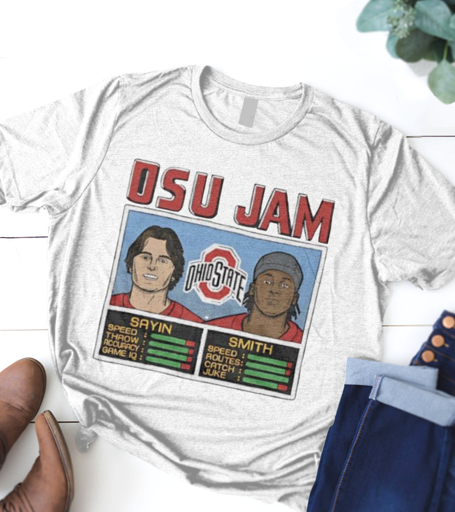 OSU Jam Ohio State Sayin Smith Speed Accuracy Routes T-Shirt