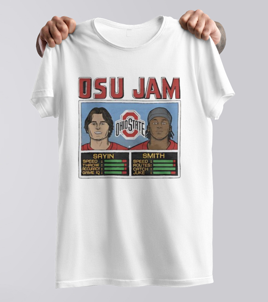 OSU Jam Ohio State Sayin Smith Speed Accuracy Routes T-Shirt