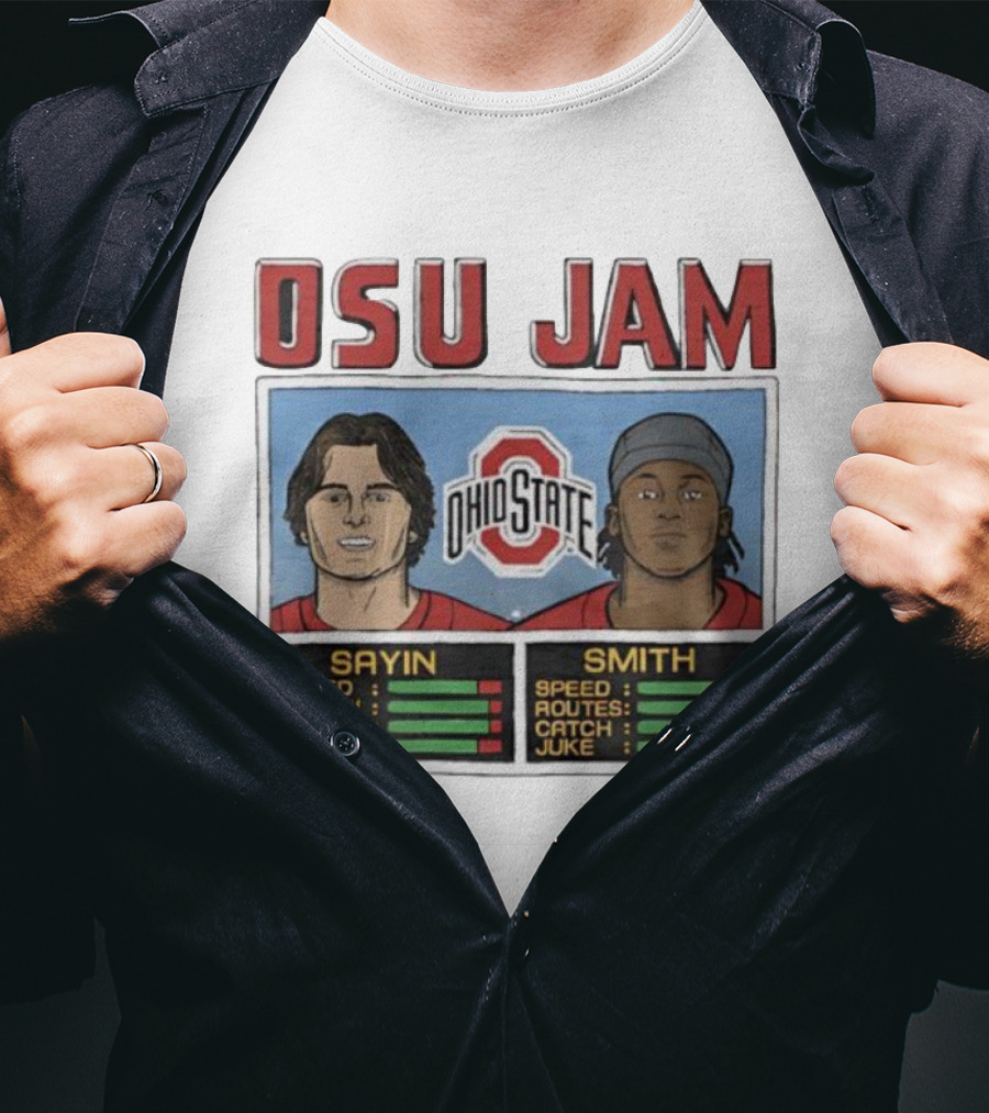OSU Jam Ohio State Sayin Smith Speed Accuracy Routes T-Shirt