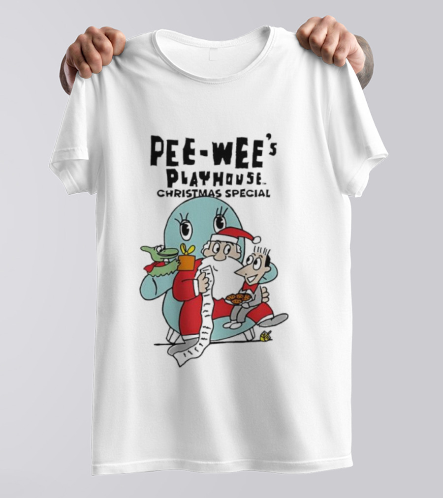 Pee-wee’s Playhouse Christmas Special Characters With Gifts T-Shirt