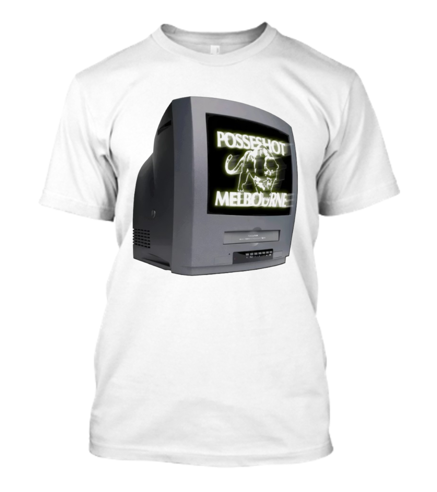 POSSESHOT Melbourne TV Glow Elephant Graphic T-Shirt
