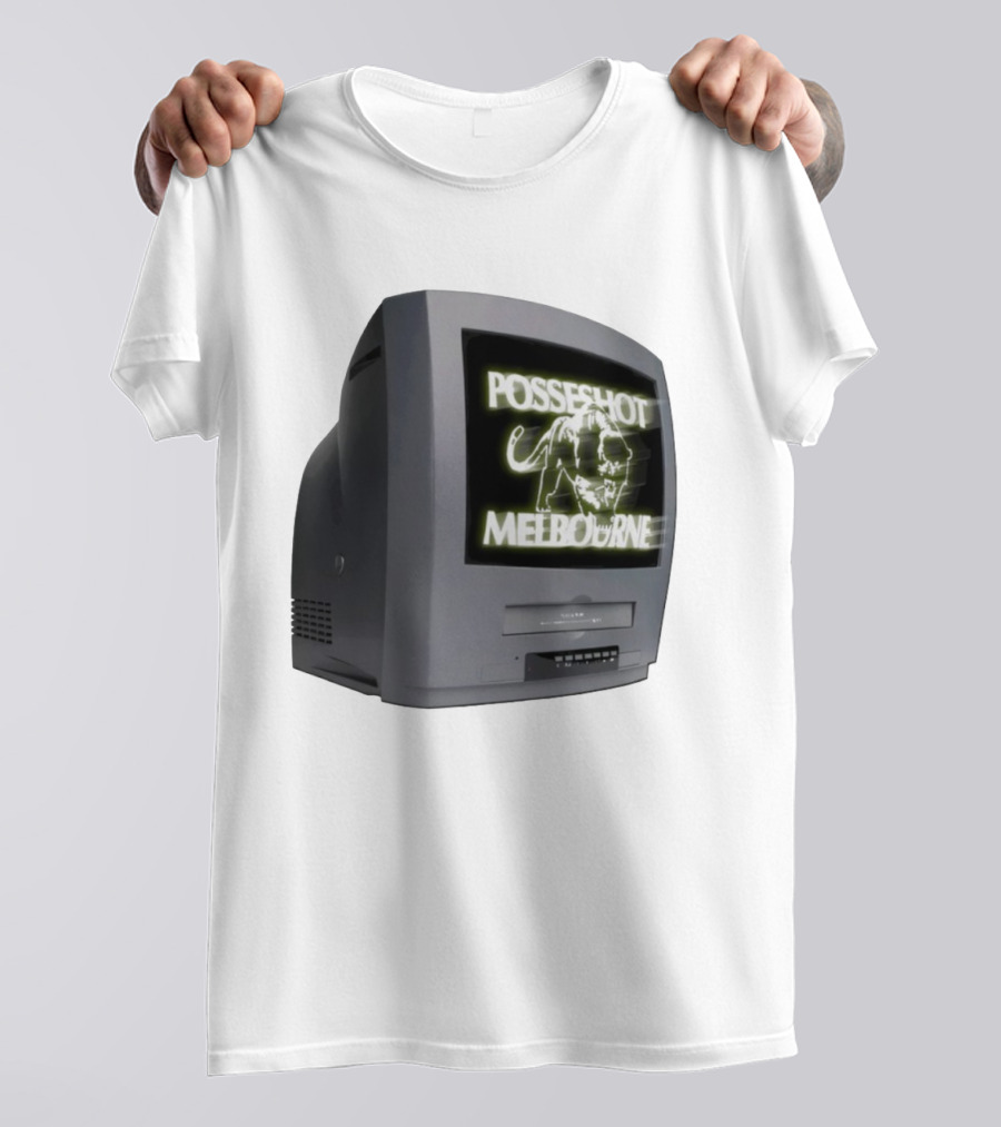 POSSESHOT Melbourne TV Glow Elephant Graphic T-Shirt