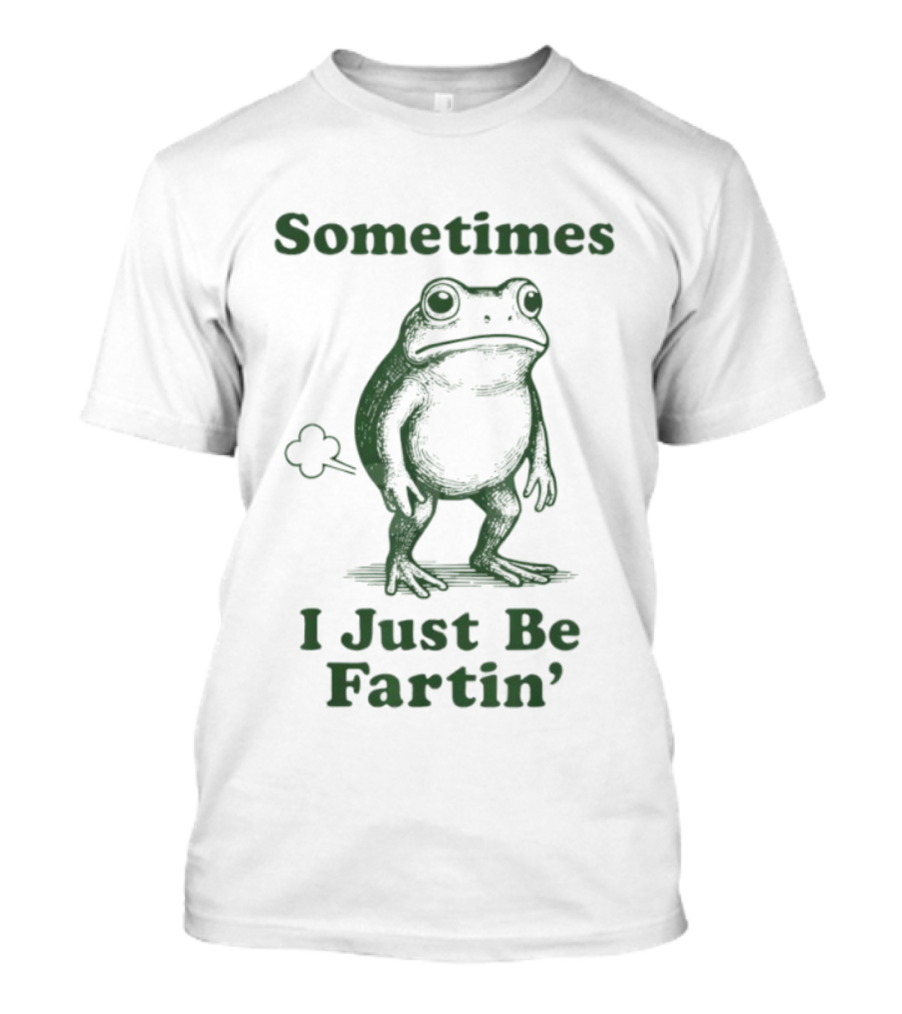 Sometimes I Just Be Fartin’ Funny Frog Humor T-Shirt