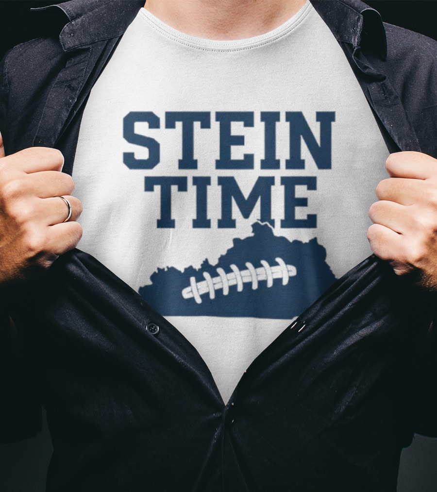 Stein Time Football State Outline T-Shirt