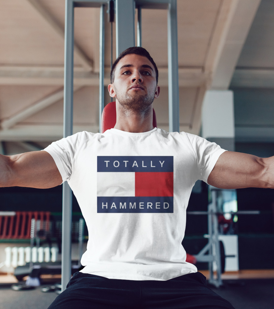 Totally Hammered Nautical Flag Parody T-Shirt