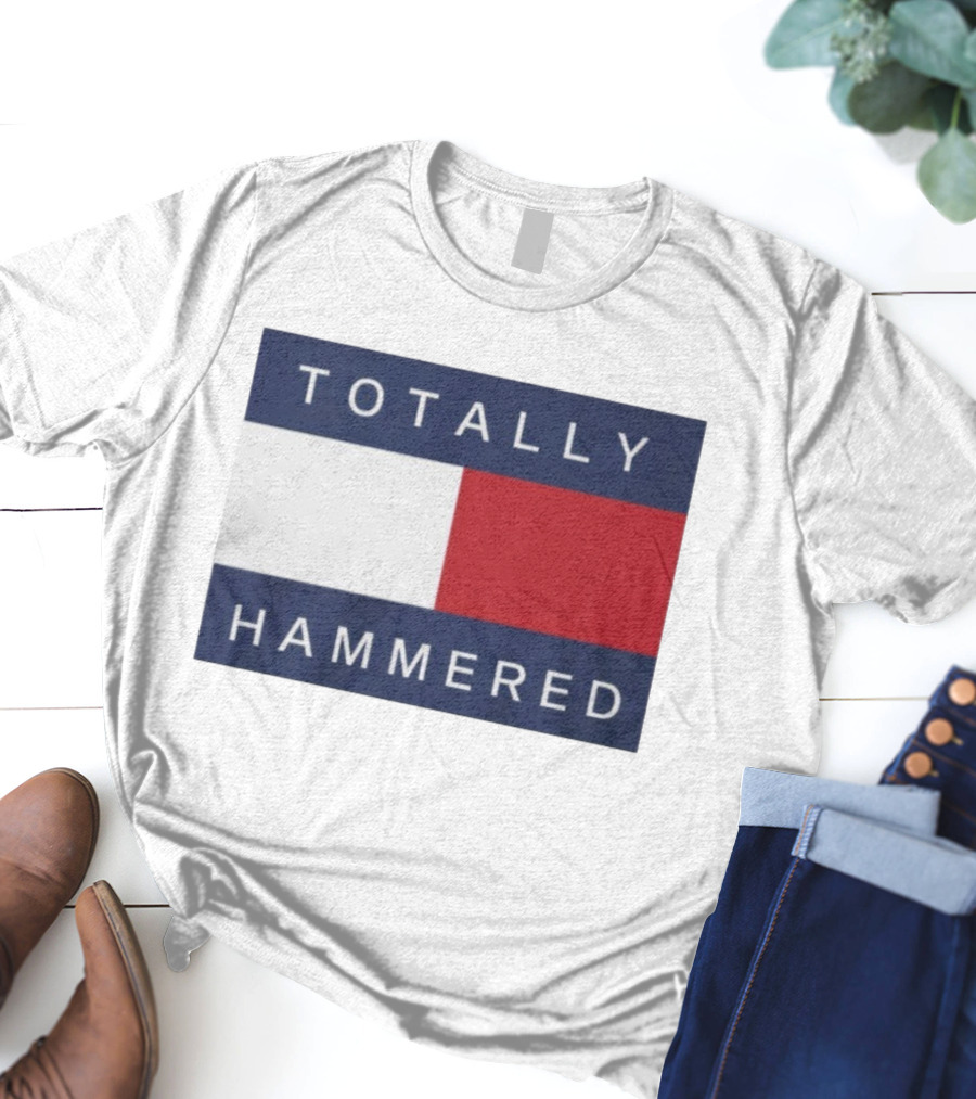 Totally Hammered Nautical Flag Parody T-Shirt