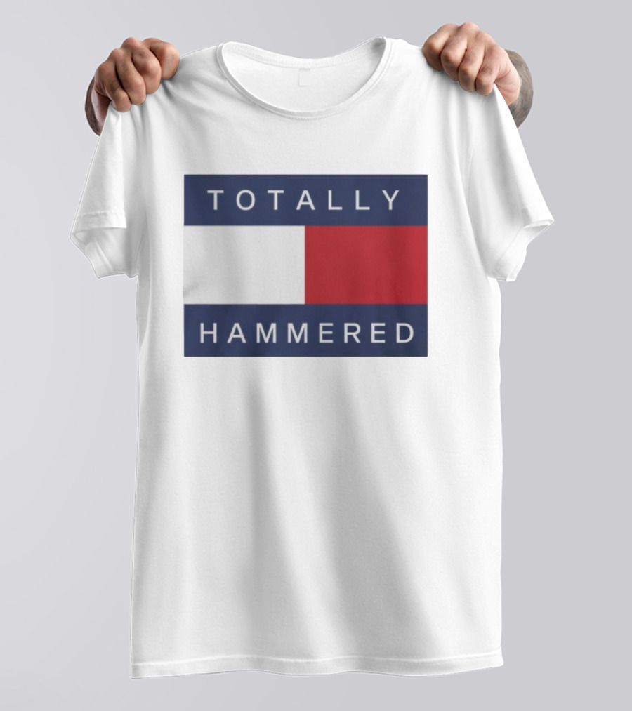 Totally Hammered Nautical Flag Parody T-Shirt