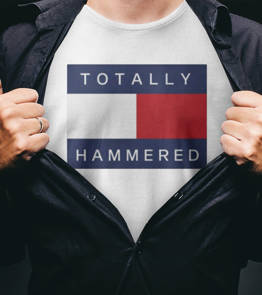 Totally Hammered Nautical Flag Parody T-Shirt