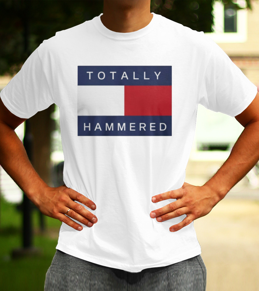 Totally Hammered Nautical Flag Parody T-Shirt