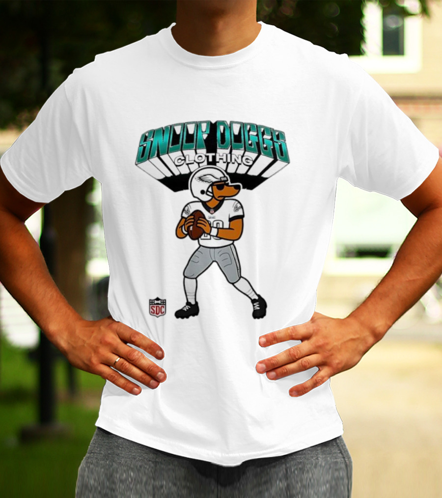 Snoop Dogg Clothing Philadelphia Eagles Football Character SDC T-Shirt