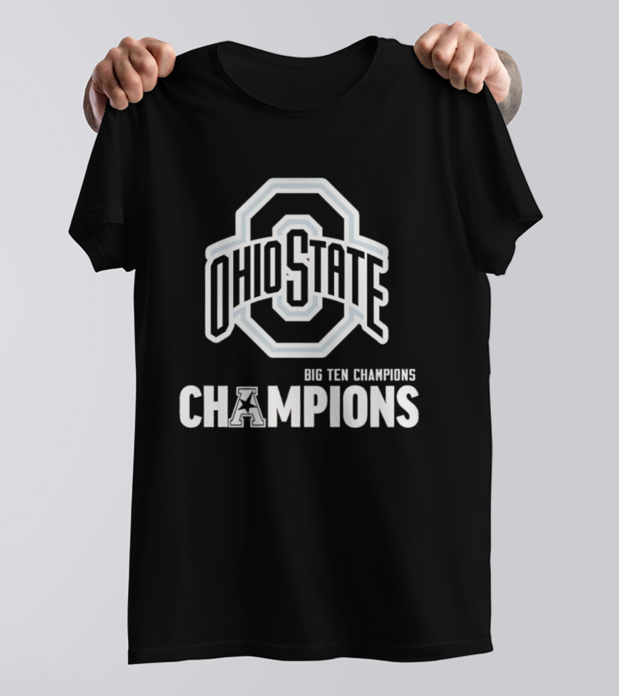 Big Ten Champions Ohio State Buckeyes Winners Logo T-Shirt