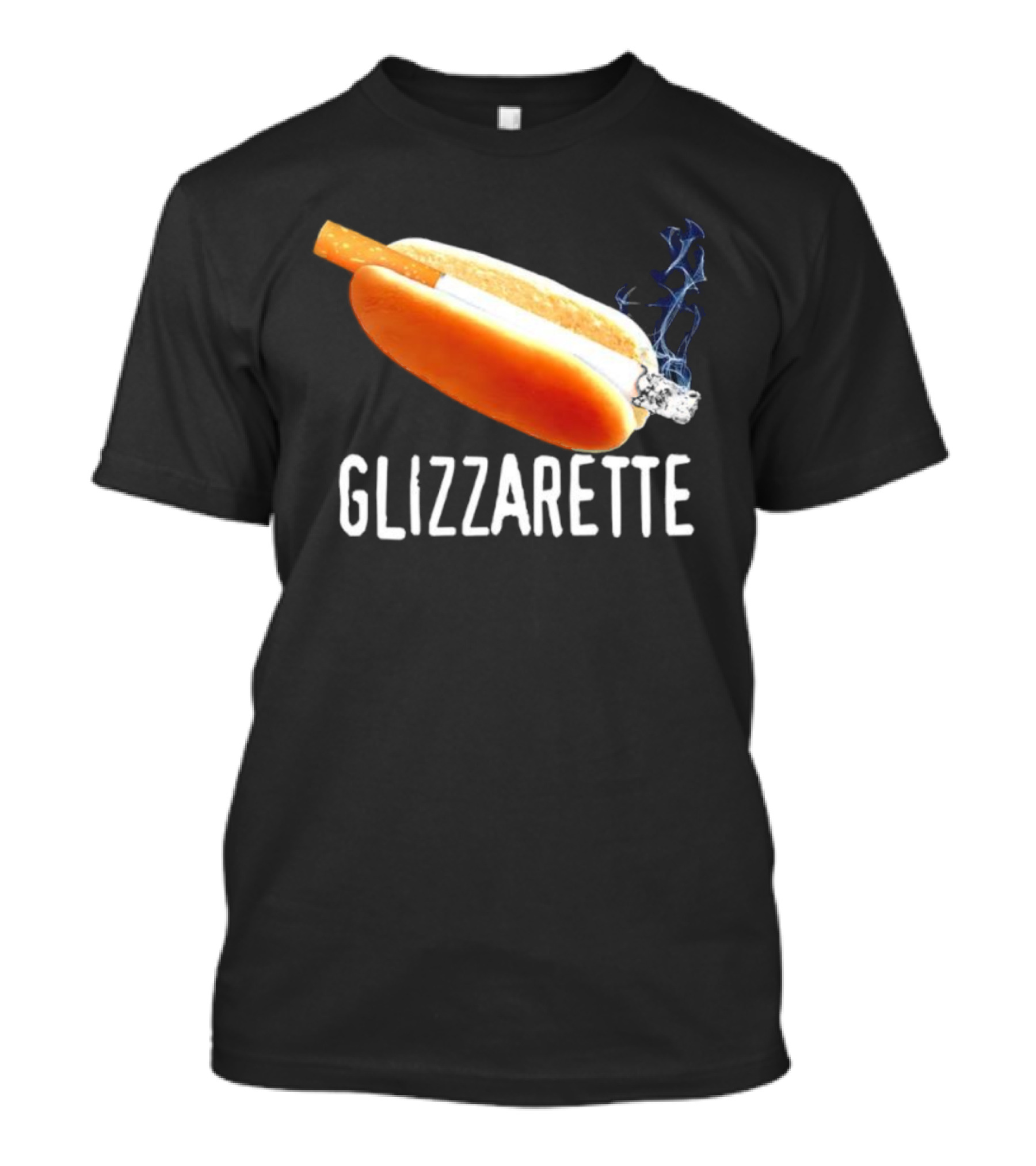 Glizzarette Hot Dog Cigarette Fusion Humor Novelty T-Shirt
