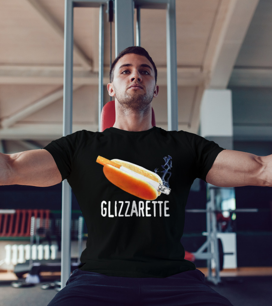 Glizzarette Hot Dog Cigarette Fusion Humor Novelty T-Shirt