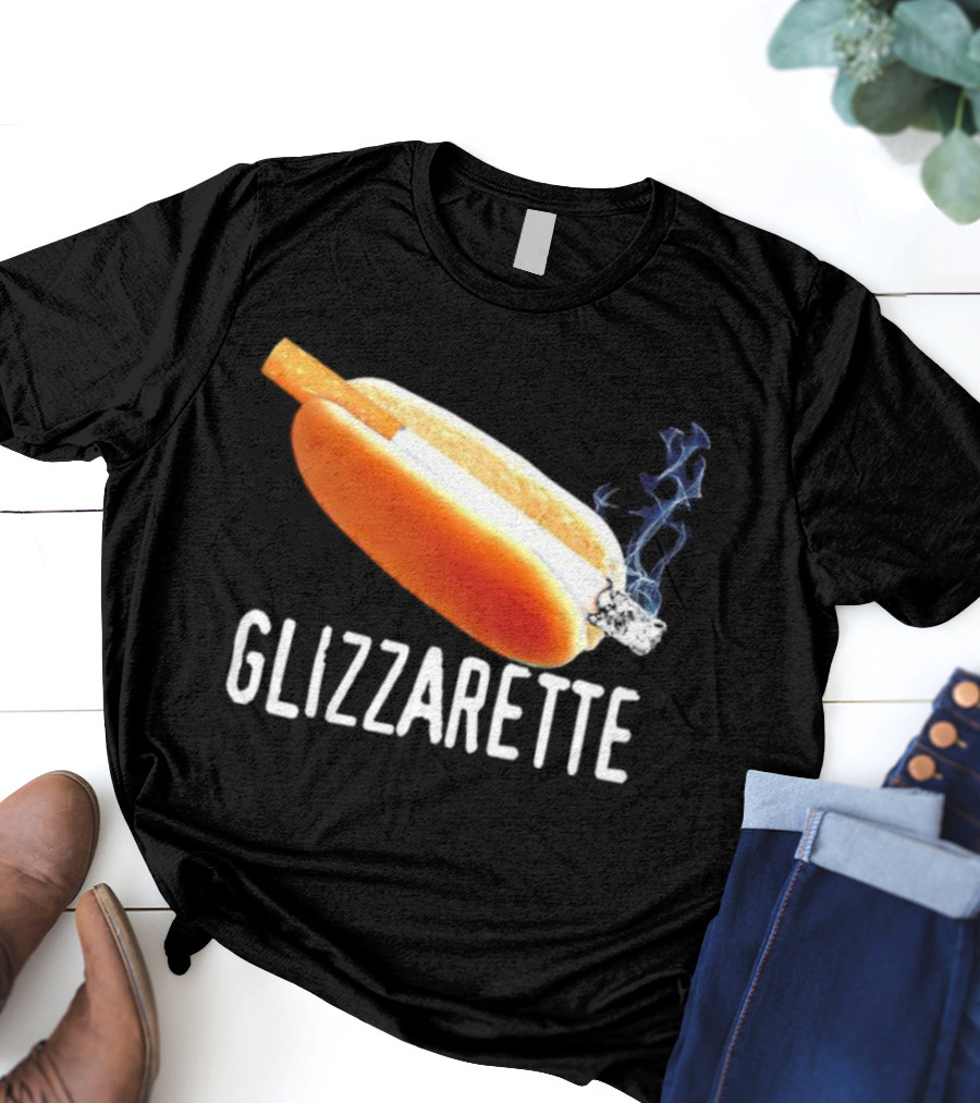 Glizzarette Hot Dog Cigarette Fusion Humor Novelty T-Shirt