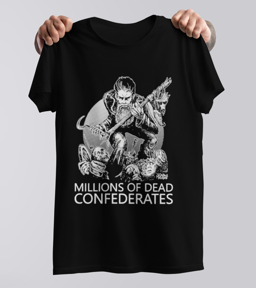 Millions Of Dead Confederates Leftöver Crack Band Artillery Image T-Shirt
