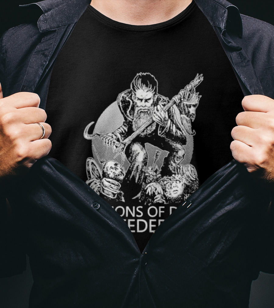 Millions Of Dead Confederates Leftöver Crack Band Artillery Image T-Shirt