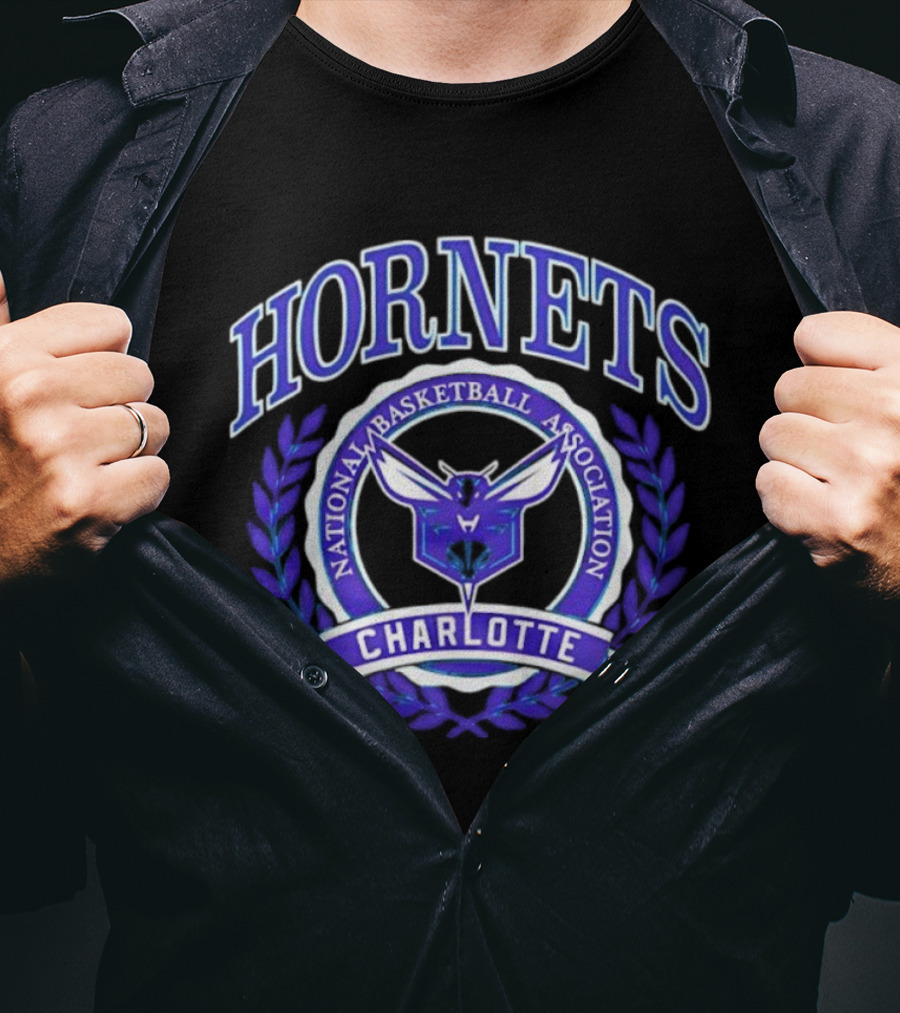 Charlotte Hornets National Basketball Association Crest T-Shirt