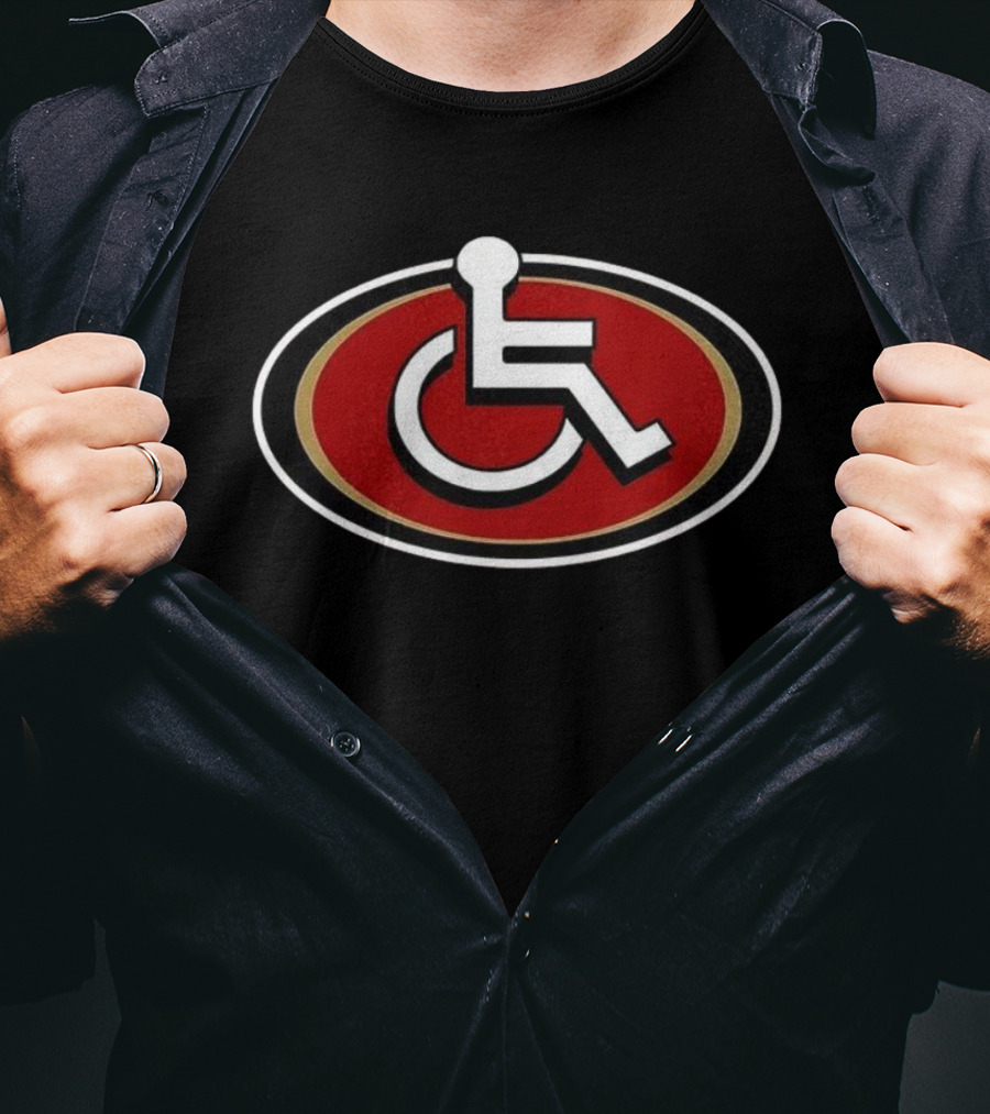 San Francisco 49ers NFL 2025 Accessibility Emblem T-Shirt