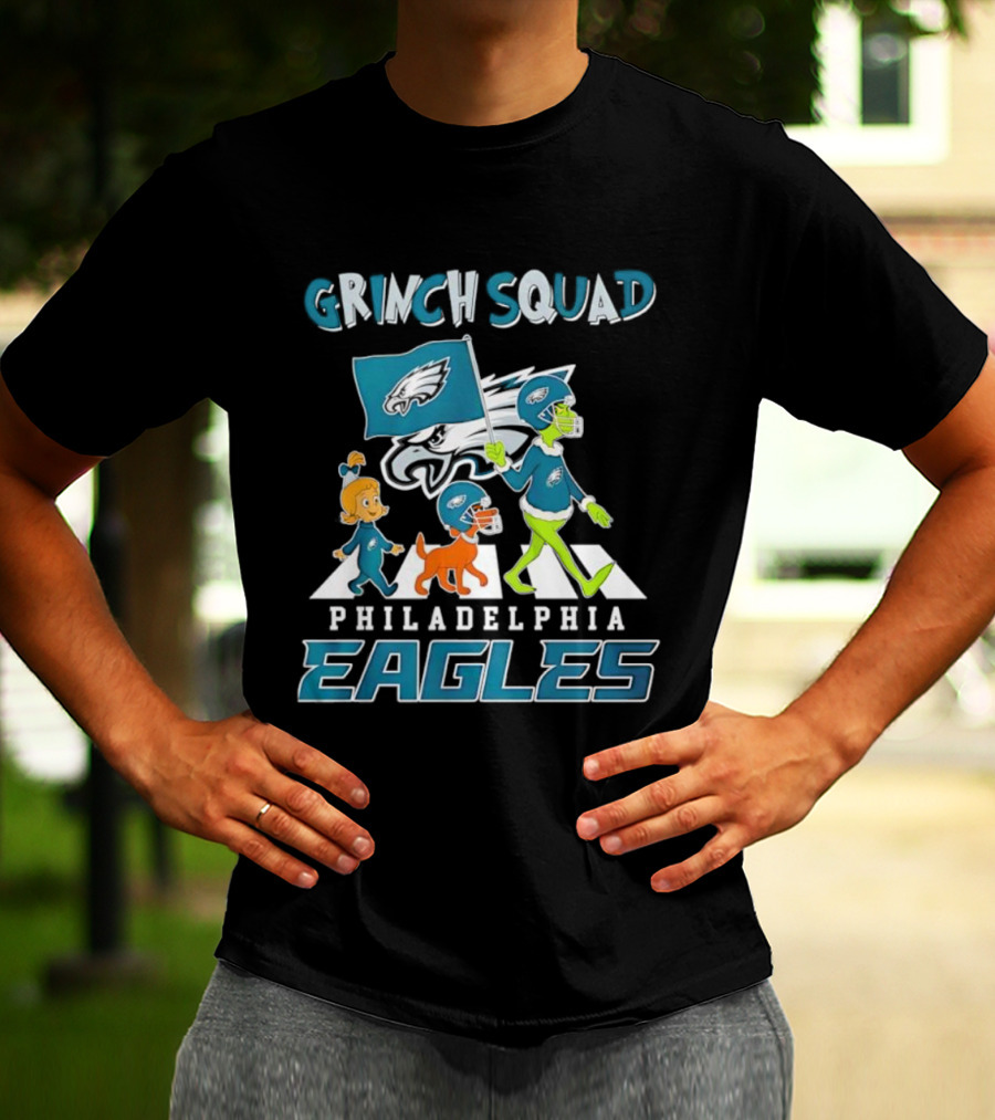 Grinch Squad Philadelphia Eagles Family Walk T-Shirt