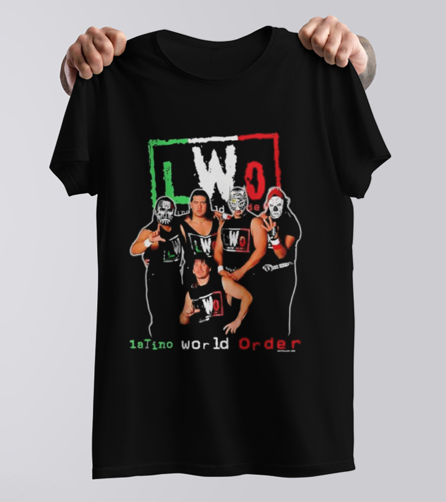 LWO Latino World Order Pro Wrestling Group Iconic 90s Wrestling Style T-Shirt