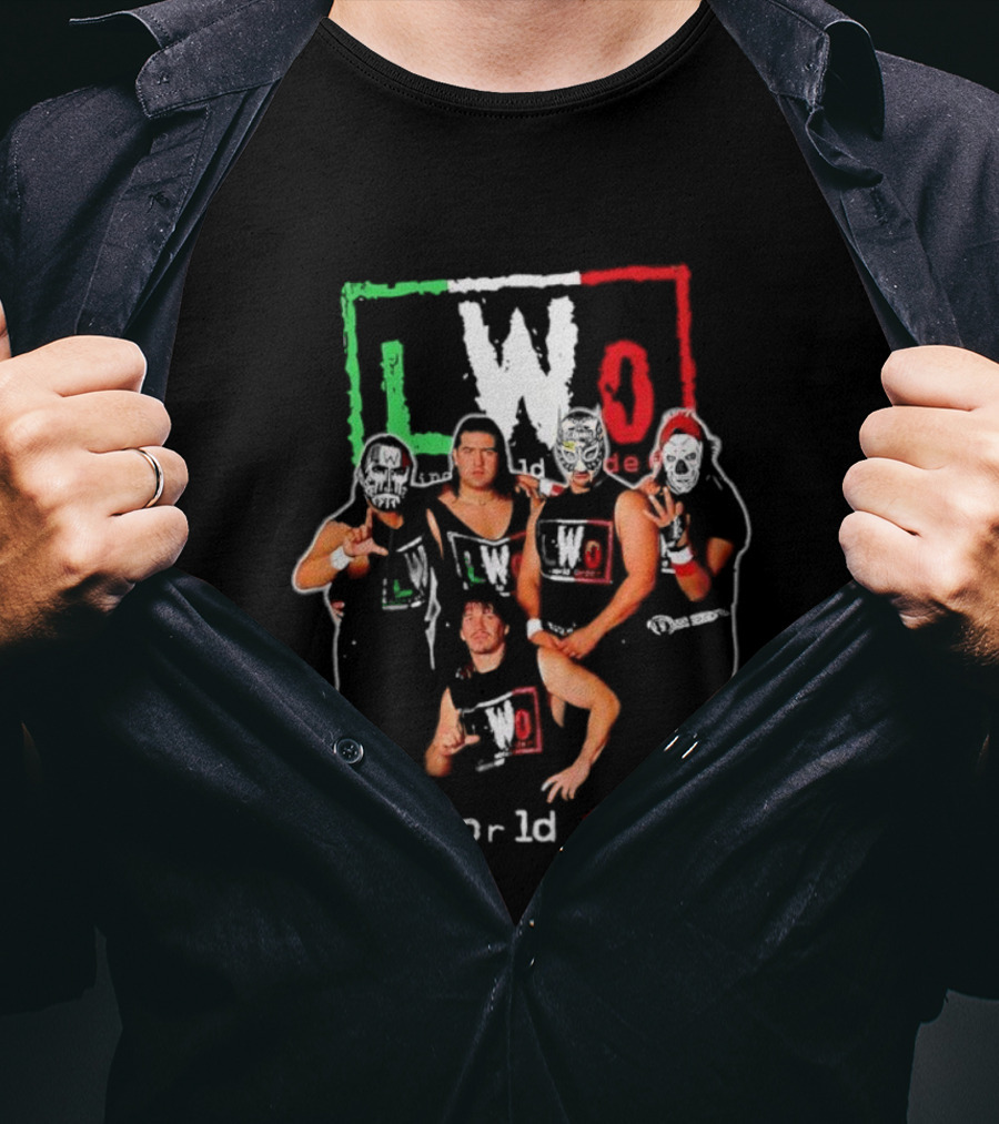 LWO Latino World Order Pro Wrestling Group Iconic 90s Wrestling Style T-Shirt