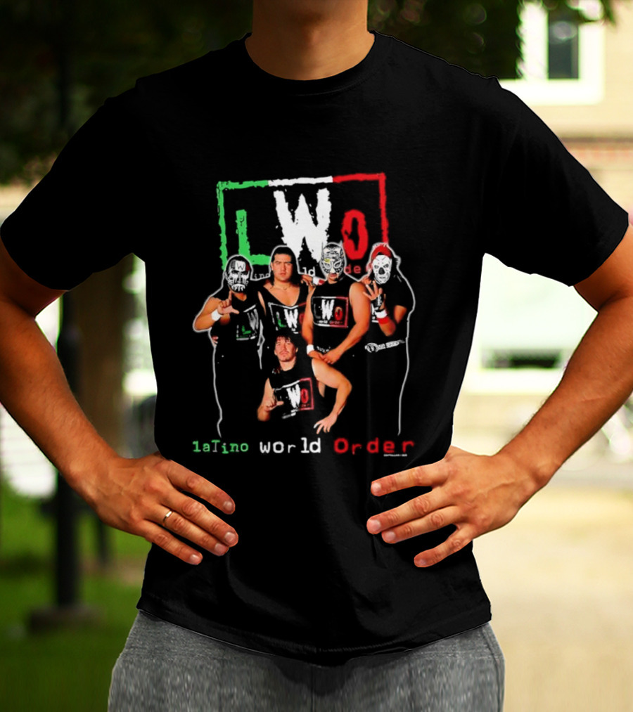 LWO Latino World Order Pro Wrestling Group Iconic 90s Wrestling Style T-Shirt