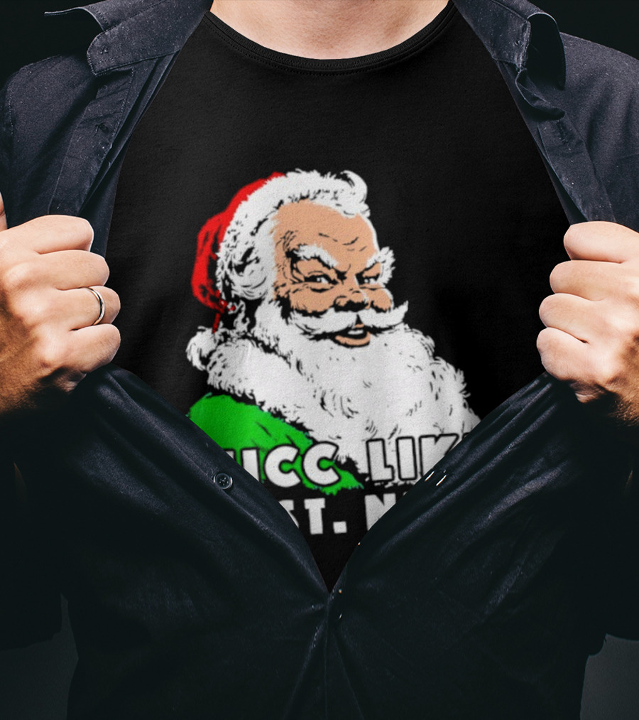 Thicc Like Ol’ St. Nick Santa Christmas T-Shirt