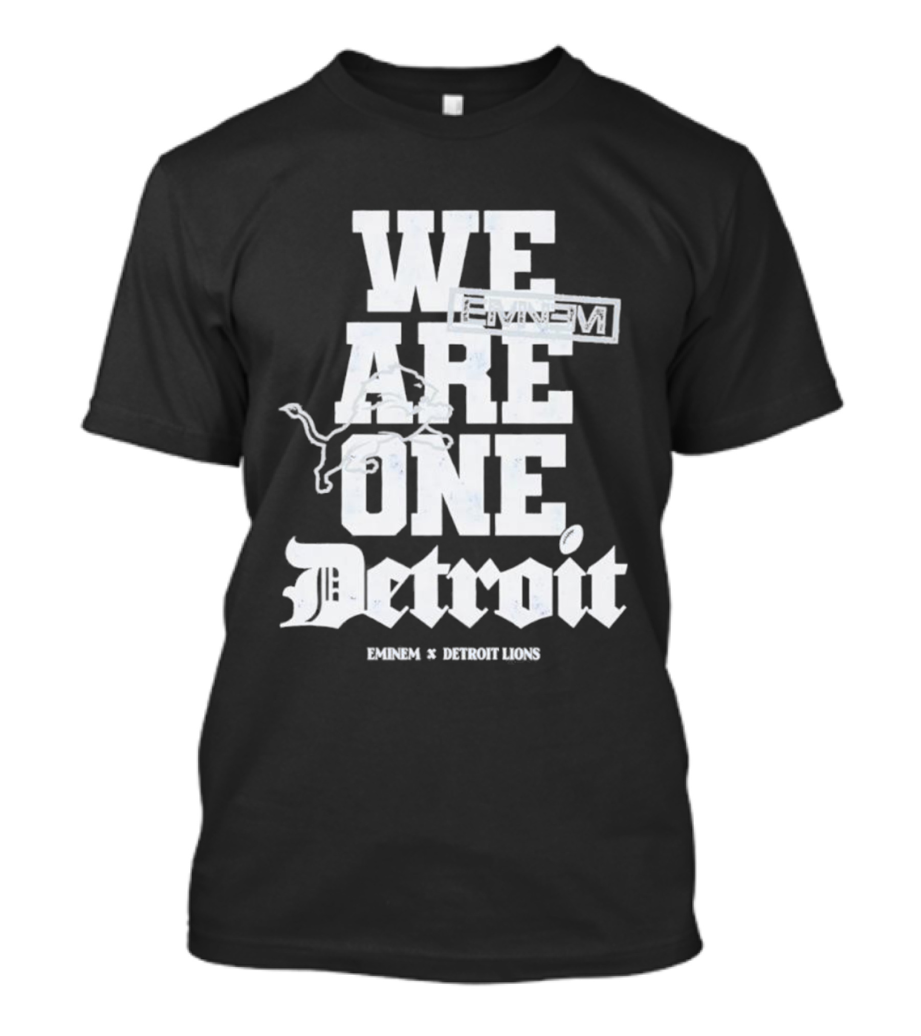 We Are One Detroit Eminem Lions Collaboration T-Shirt