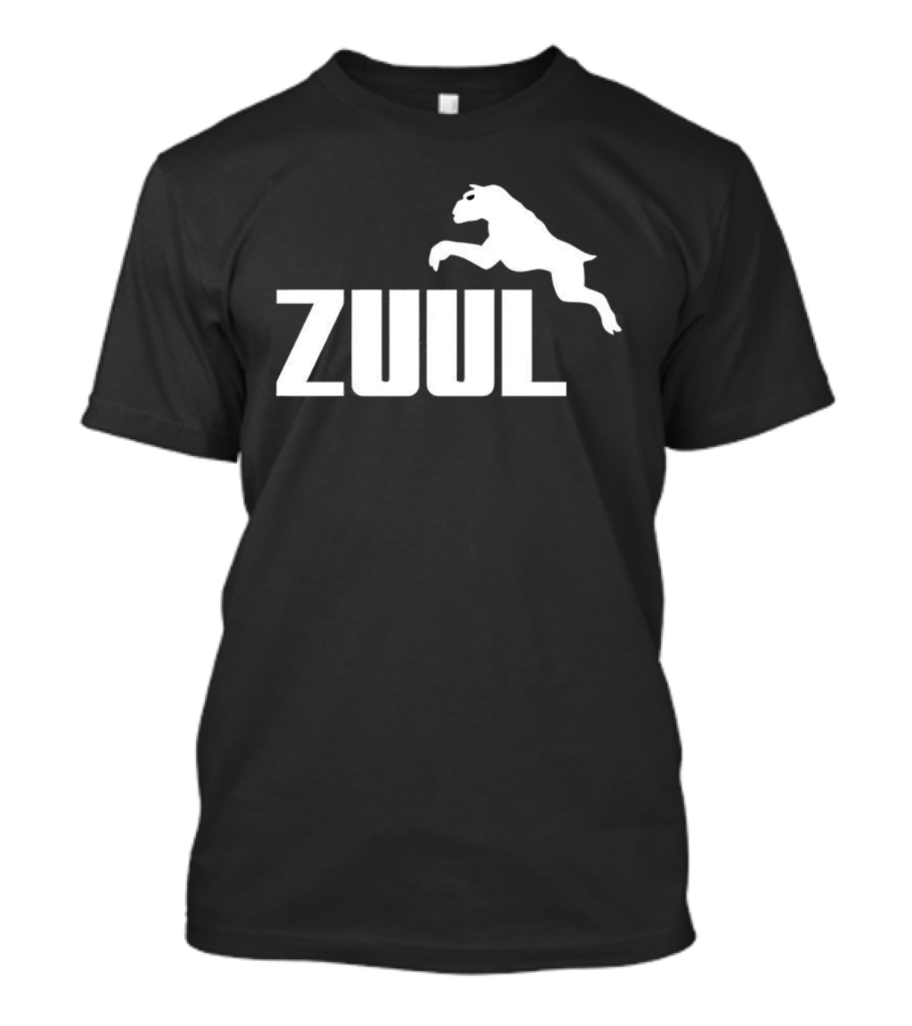 Zuul Ghostbusters Jumping Dog Parody T-Shirt