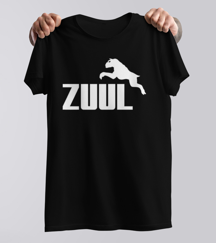 Zuul Ghostbusters Jumping Dog Parody T-Shirt