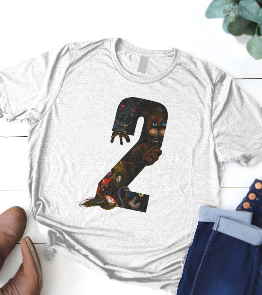 Five Nights At Freddy's 2 Character Collage Animatronics T-Shirt