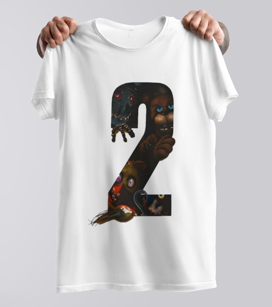 Five Nights At Freddy's 2 Character Collage Animatronics T-Shirt